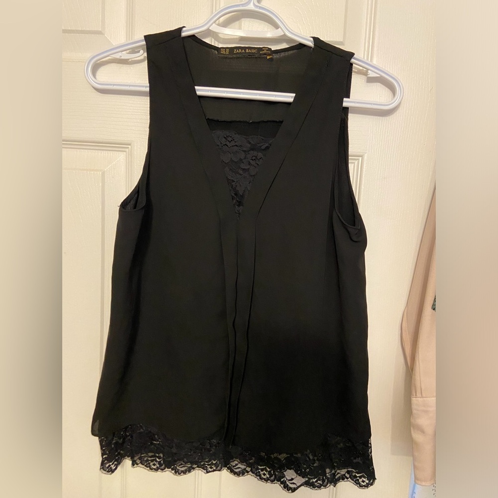 Zara Basic Lacy Camisole